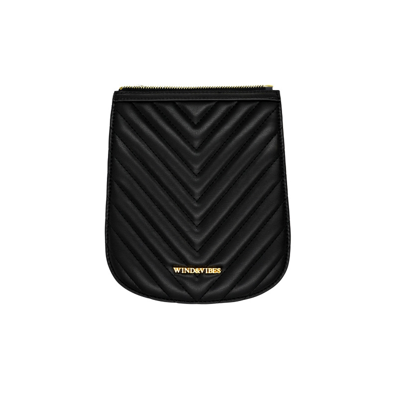 Quilted V Black